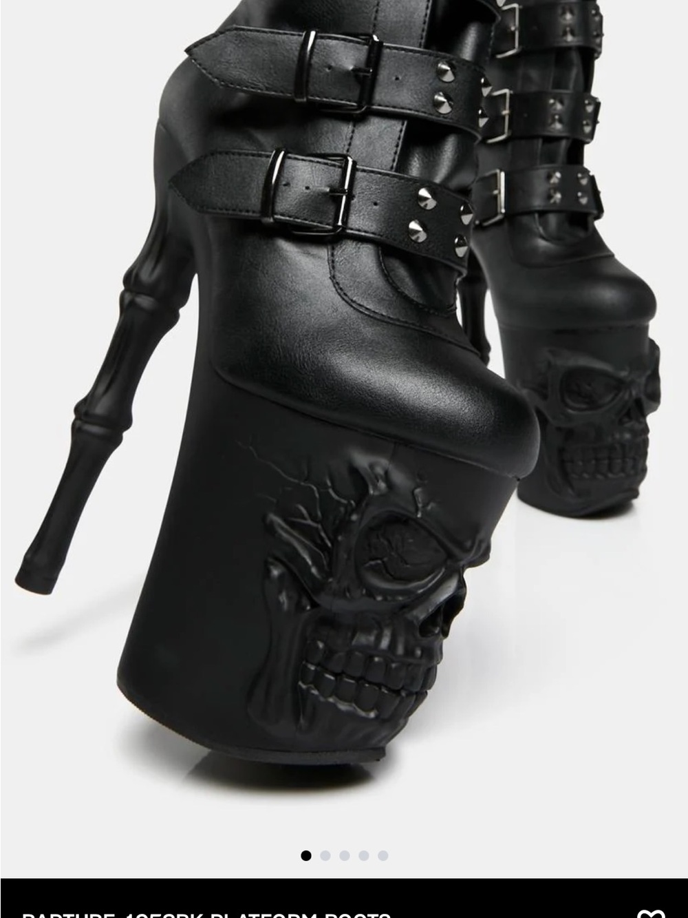 Pleaser RAPTURE-1052BK PLATFORM BOOTS